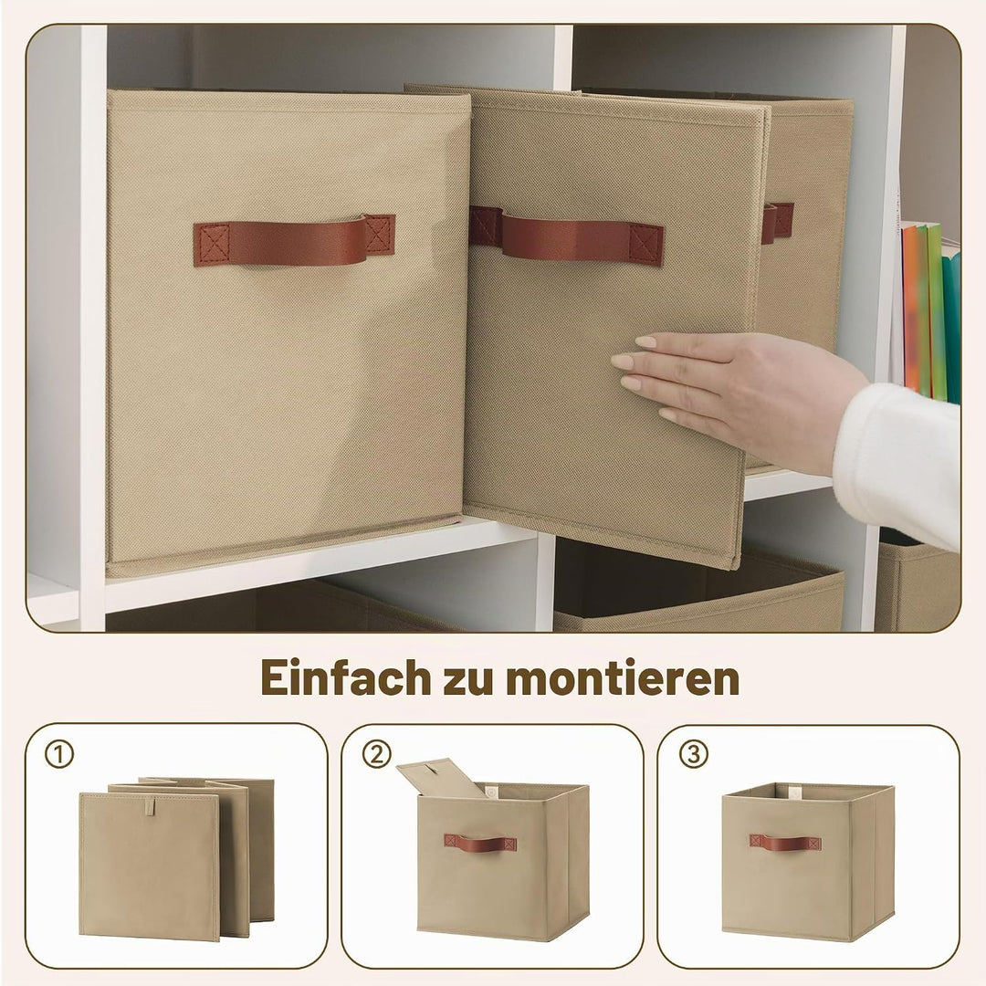 GRANNY SAYS Aufbewahrungswürfel Stoff, 6 Stück Aufbewahrungsboxen für Würfelregal, Regalkörbe 27 x 2