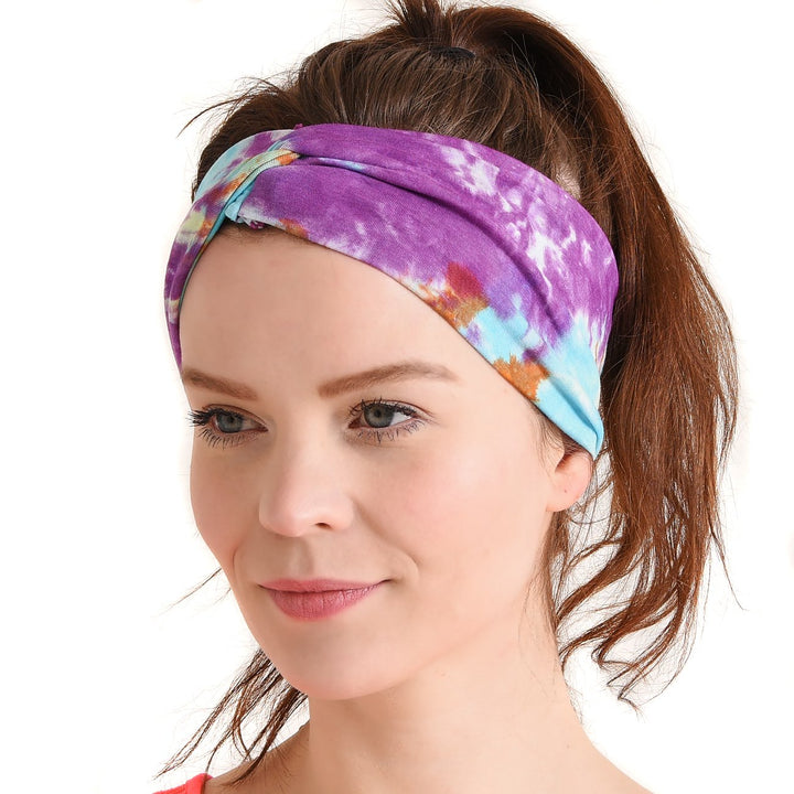 CHARM Herren Tie-Dye Stirnband - Damen Batik Dread Band Bandana Yoga Zubehör Type E Typ E, Typ E
