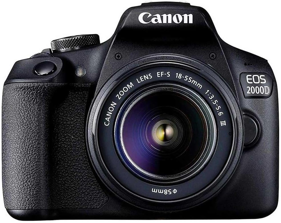 Canon EOS 2000D BK 18-55 is + SB130 + 16GB EU26 SLR-Kamera-Set, 24,1 MP, CMOS 6000 x 4000 Pixel, Sch