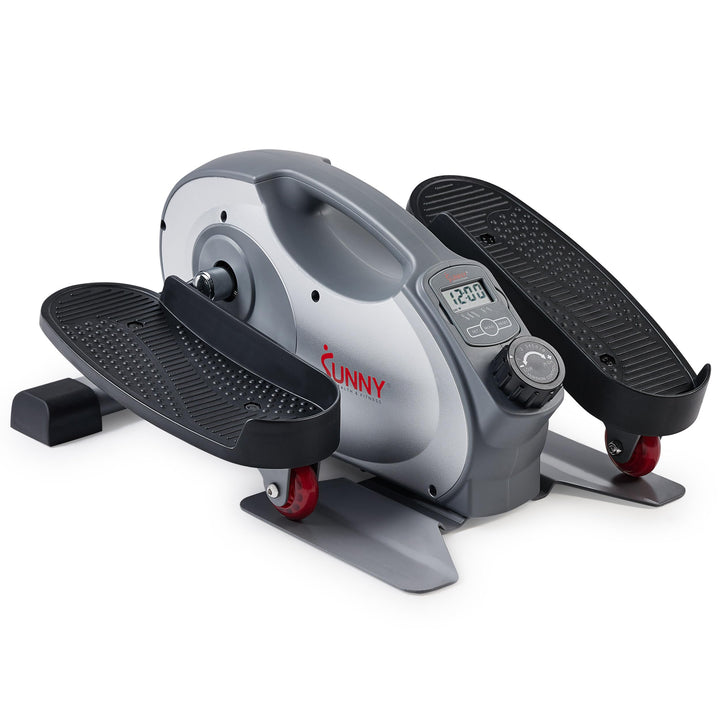 Sunny Health & Fitness Kompakter Untertisch-Ellipsentrainer, Tragbare Pedal-Trainingsmaschine für da