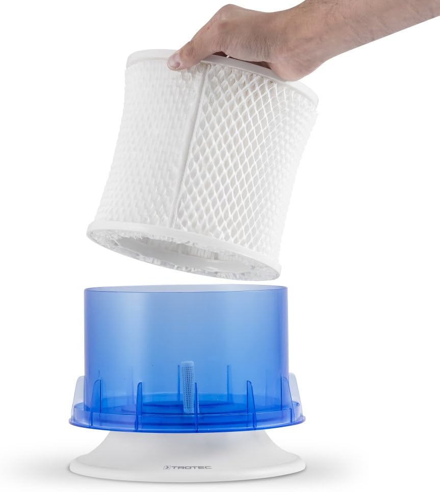 TROTEC Luftbefeuchter B 25 E – Raumbefeuchter für grosse Räume bis 24 m²/ 60 m³, 3 l Tank, Aroma-Dif