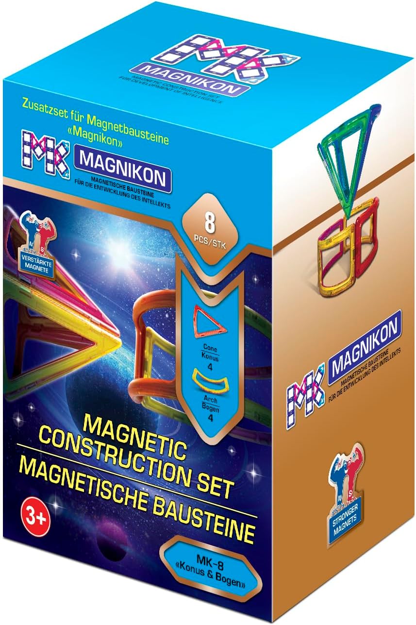 MAGNIKON Magnetische Bausteine Ersatzset - Kinderspielzeug ab 3 Jahre, Magnetbausteine, Magneten Kin
