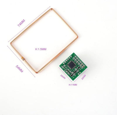 Drahtloses RFID Modul, Lesemodul 134,2 kHz FDX-B EM4305 Lesegerät UART Kontaktloser Controller mit A