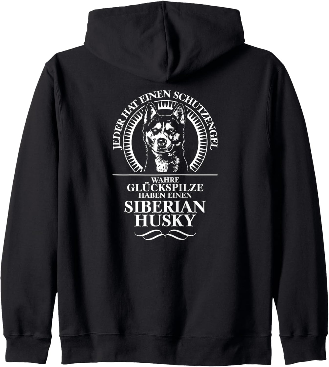 Siberian Husky Schutzengel Hunde Schlittenhunde Hundespruch Kapuzenjacke
