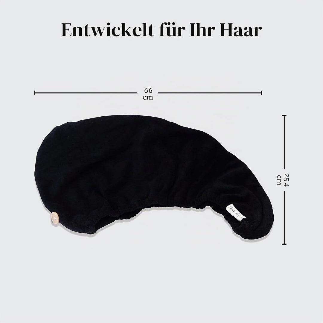 Kitsch Mikrofaser-Haartuch für Damen – Ultra-saugfähiges Haarhandtuch aus Mikrofaser für nasses, loc