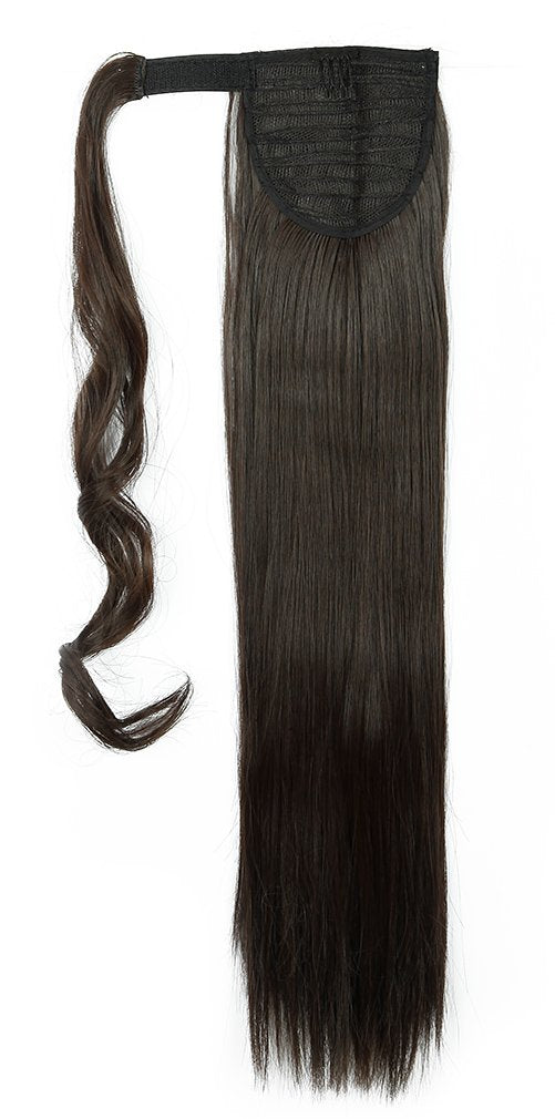 SEGO Pferdeschwanz Haarteil Zopf Clip in Ponytail Haarverlängerung Extension Hair Piece Wrap on wie