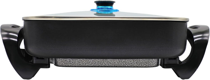 Shov Bratpfanne MG-3040 – Multifunktionale Elektropfanne - Pizzapfanne, Partypfanne Ø30x40cm Ø 30/30