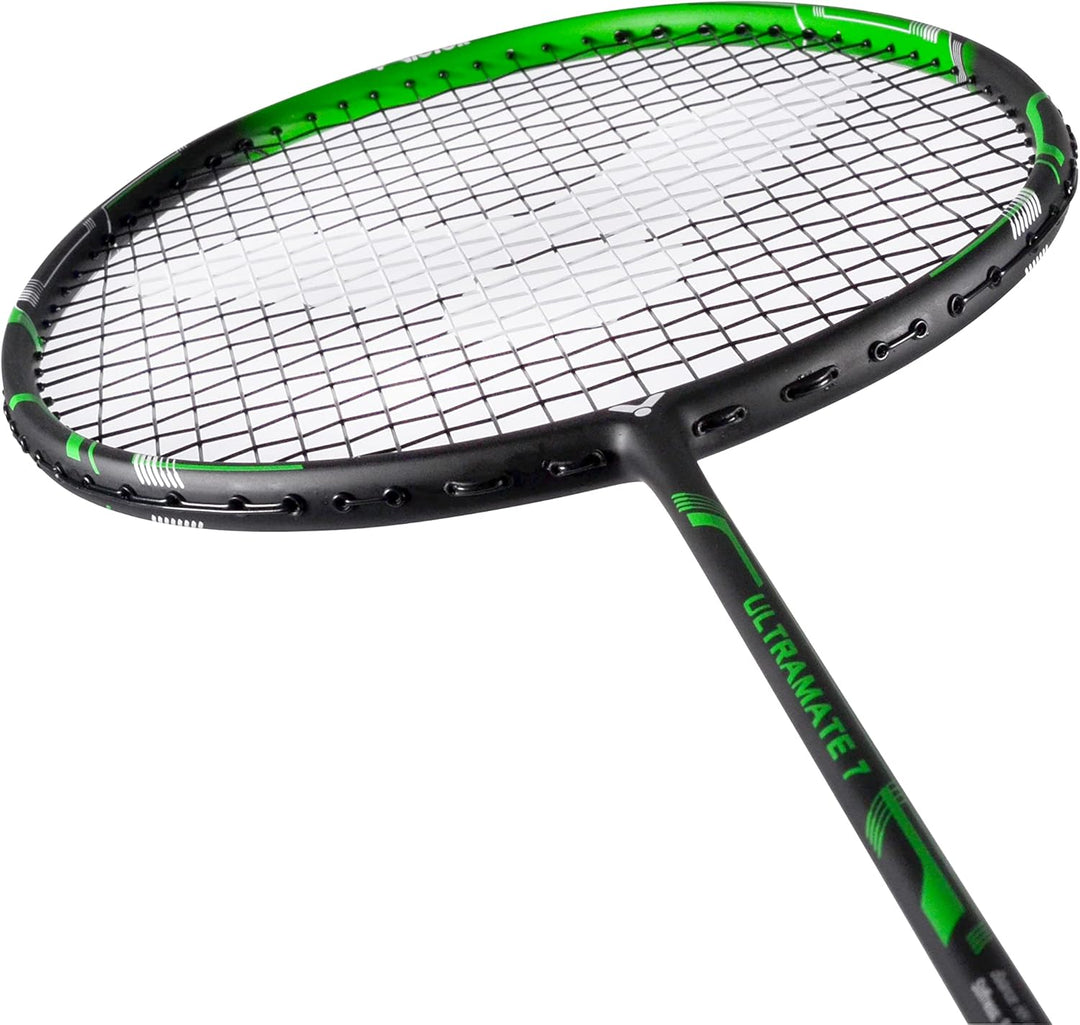 VICTOR Badmintonset Ultramate 7-2 x Ultramate 7 Badmintonschläger, 3 x Nylonshuttle 1000, 1 x Thermo