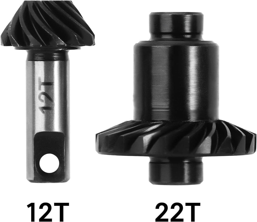 INJORA 12/22T Overdrive Stirnrad Getriebe Vorderseite Hinten Achsen Stahl Legierung für TRX4M Upgrad