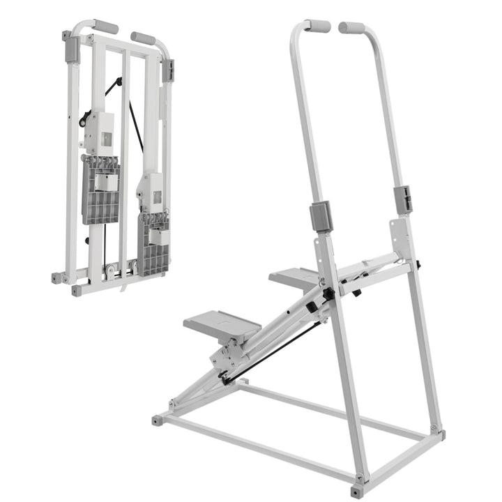 Treppensteiger Fitnessgerät Klappbar Vertikaler Climber Stepper Treppenstepper mit 3 Stufen Einstell