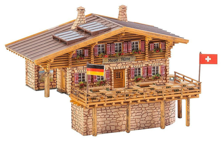 Faller FA 232356 - Hochgebirgshütte Moser-Hütte, Zubehör für die Modelleisenbahn, Modellbau