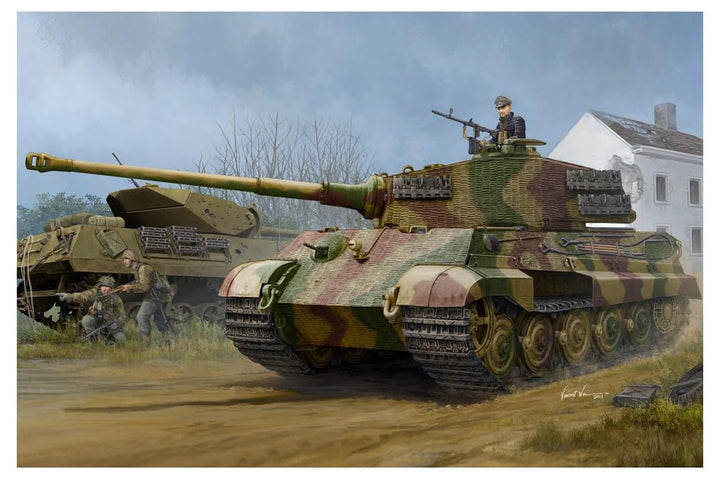 Hobby Boss 084531 Pz.Kpfw.VI Sd.Kfz.182 Tiger II (Henschel 1944 Production) w/Zimmerit Plastikmodell