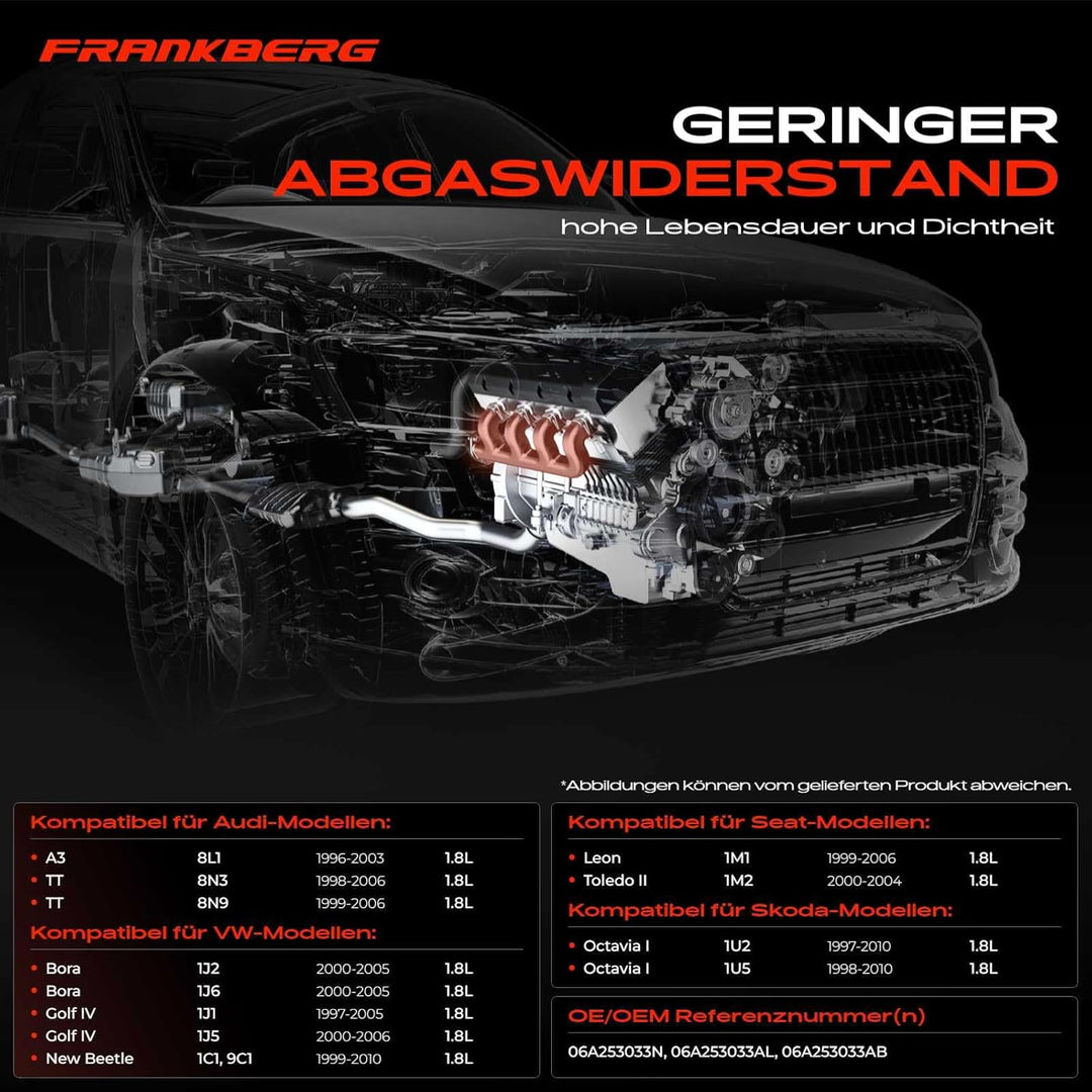 Auspuffkrümmer für A3 8L1 TT 8N Leon 1M1 Toledo II 1M2 Octavia I 1U B-o-r-a 1J Golf IV 1J New Beetle
