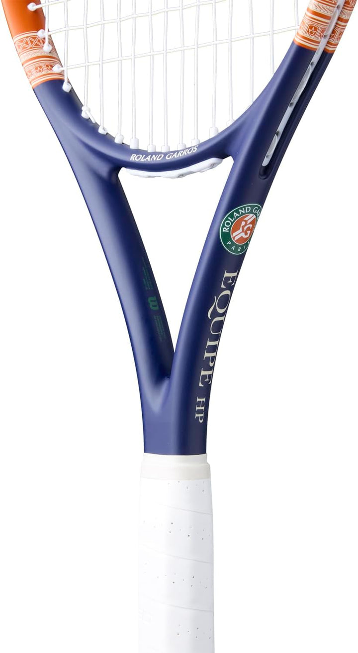 Wilson Roland-Garros 2026 Equipe HP Tennisschläger, Geeignet für Wettkampfspieler mit Cushion-Aire-G
