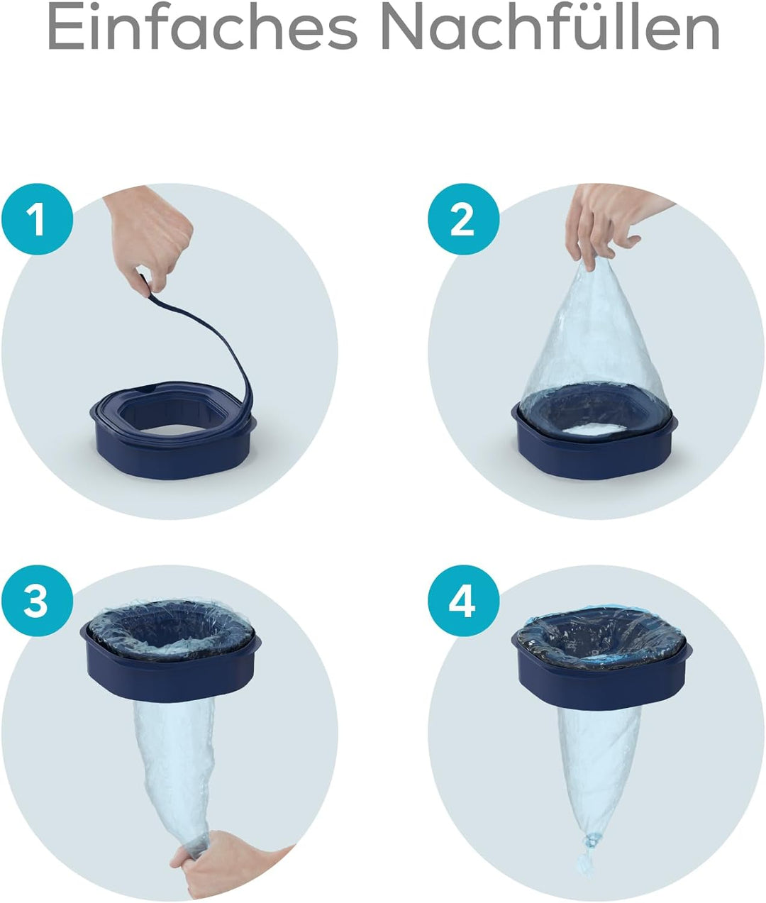 Angelcare Nachfüllkassette für Windeleimer Dress-Up und Classic XL, 3er-Pack