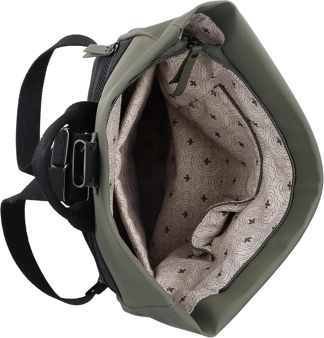 Rieker Damen H1426 Rucksack, Grün, S