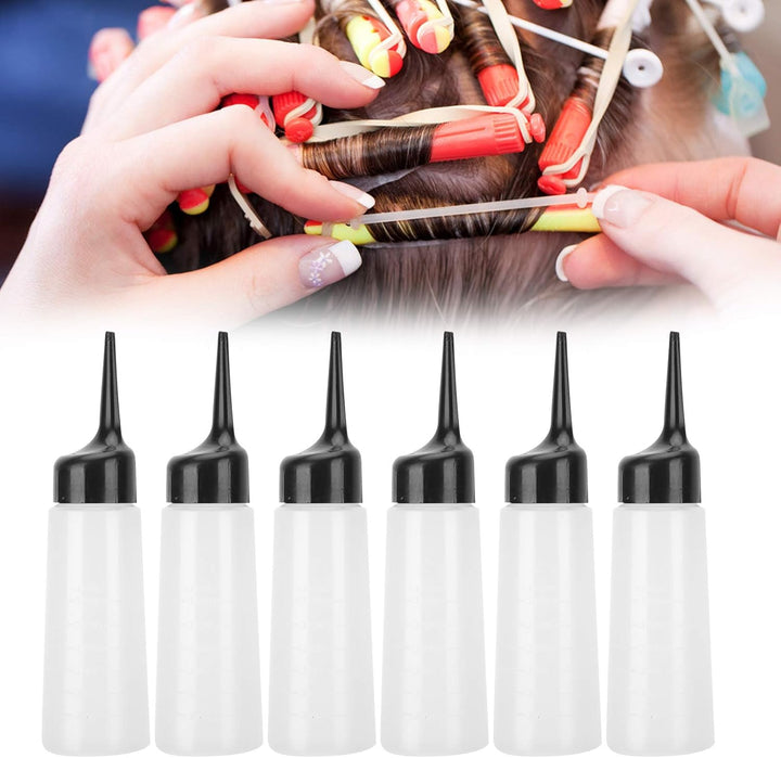 6Pcs Salon Färbung Shampooflasche, Shampooflasche, Friseursalon Shampoo Squeeze Nachfüllflasche, tra