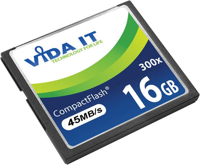 Vida IT 16GB Compact Flash CF Speicherkarte 300x 45MB/s für Canon EOS 10D 20D 20Da EOS 300D EOS 30D