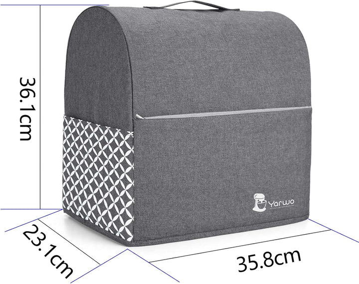 Yarwo Abdeckhaube Kompatibel mit Kitchen Aid Küchenmaschine Zubehör, Schutzhülle mit Oberem Griff fü