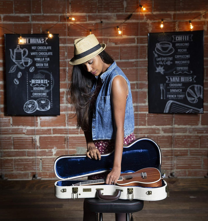 GATOR-Fälle GW-JM-UKE-TEN Ukulelen-Tenor-Fall Beige Tenor-Ukulele, Beige Tenor-Ukulele