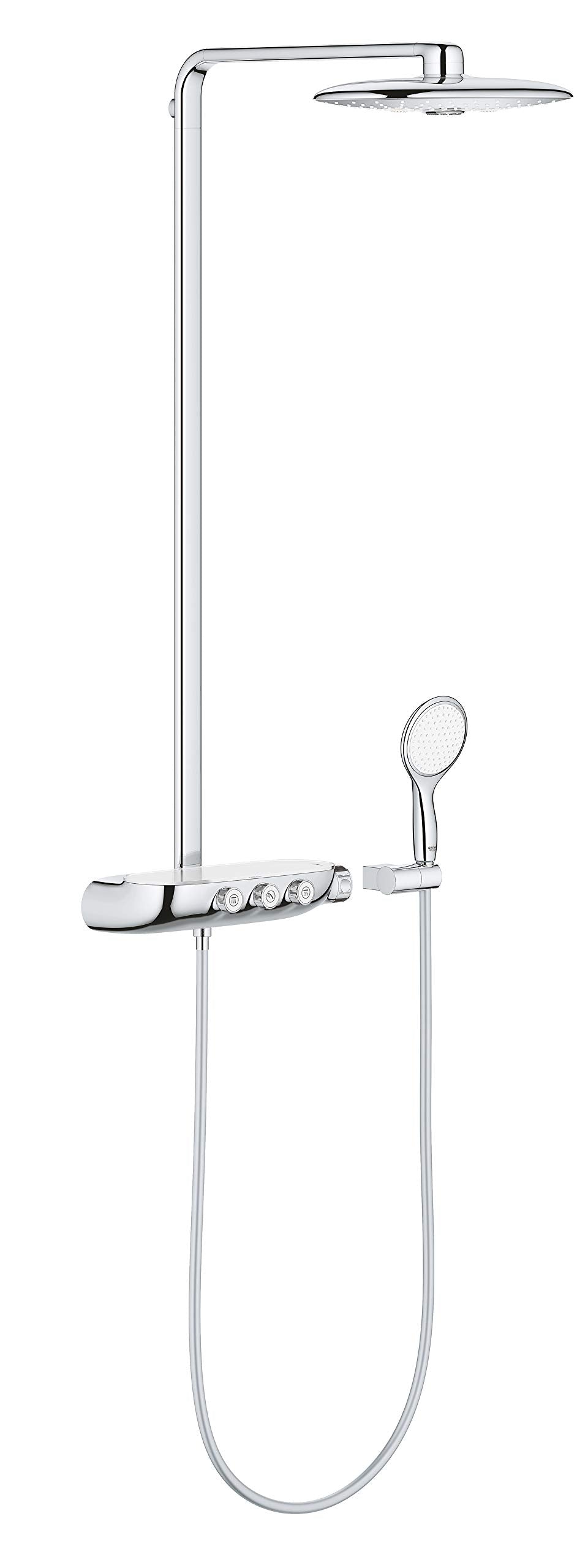 GROHE Rainshower SmartControl Duo 360 - Duschsystem mit Thermostatbatterie (Wandmontage, 3 Strahlart