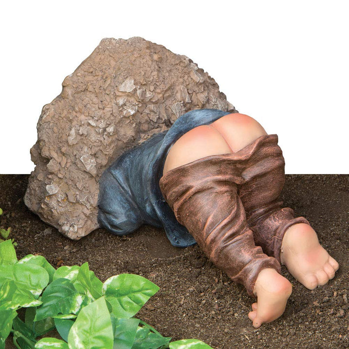 Bits and Pieces - Little Digger Lustige Gartenstatue – aus strapazierfähigem Polyresin – perfekte Ga