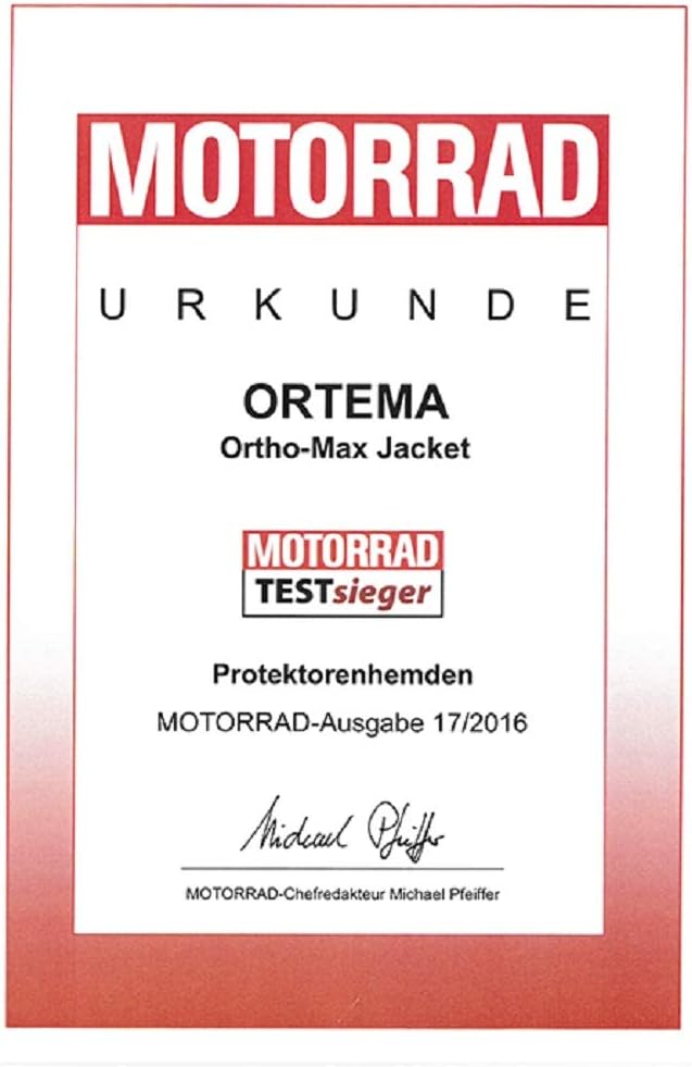 ORTEMA ORTHO-MAX Jacket (Gr.M) - Unisex - Protektorenjacke für den optimalen Rundumschutz - Schützt