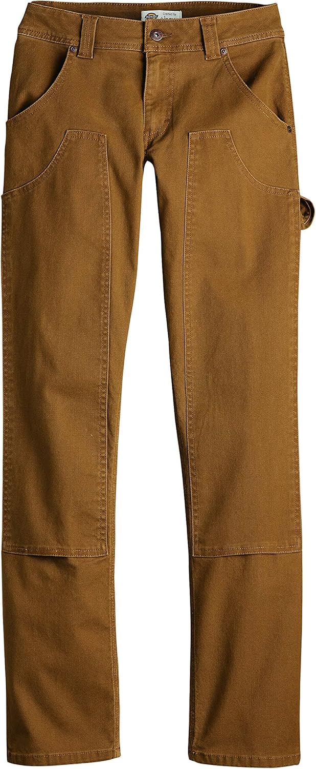 Dickies Damen Stretch Duck Double Front Carpenter Pant Arbeitshose 38 Braune Ente, 38 Braune Ente