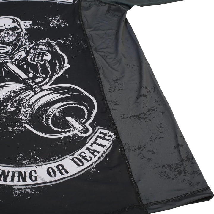 Hardcore Training Rash Guard Men's Kompressionshemd Herren Lange Ärmel Grappling Jiu Jitsu MMA Fitne