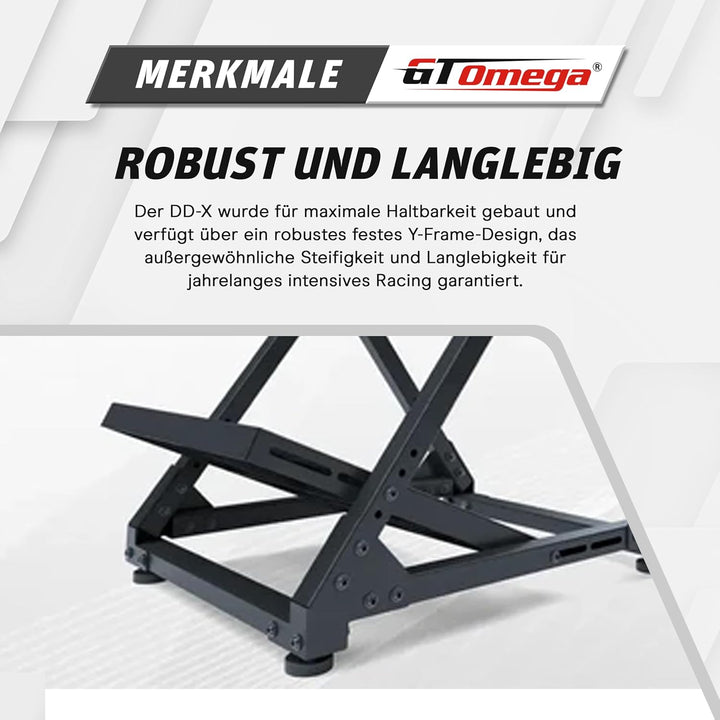 GT OMEGA DD-X Lenkradständer – Ultimative Stabilität, Neigungsverstellbar & Höhenverstellbar, einste