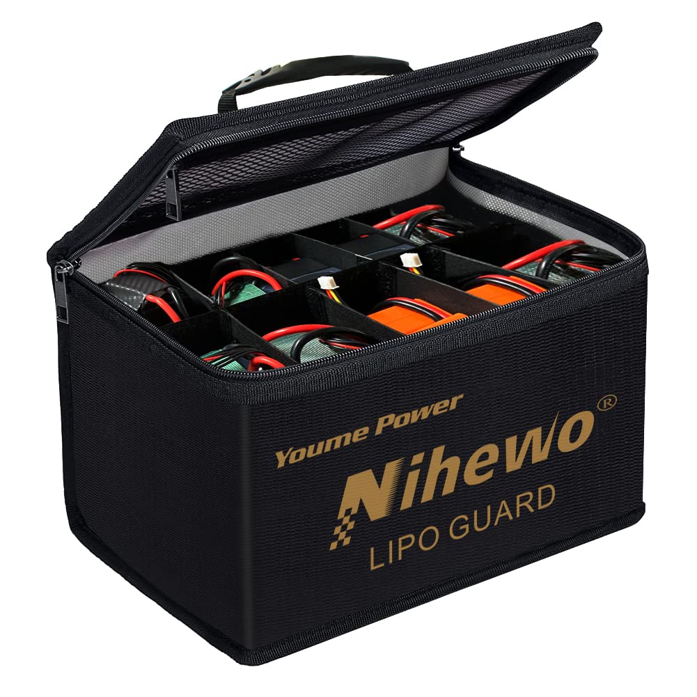 Lipo Safe Bag Feuerfeste, explosionssichere Tasche, Organizer, grosse Kapazität, Lipo Guard Safe Pou