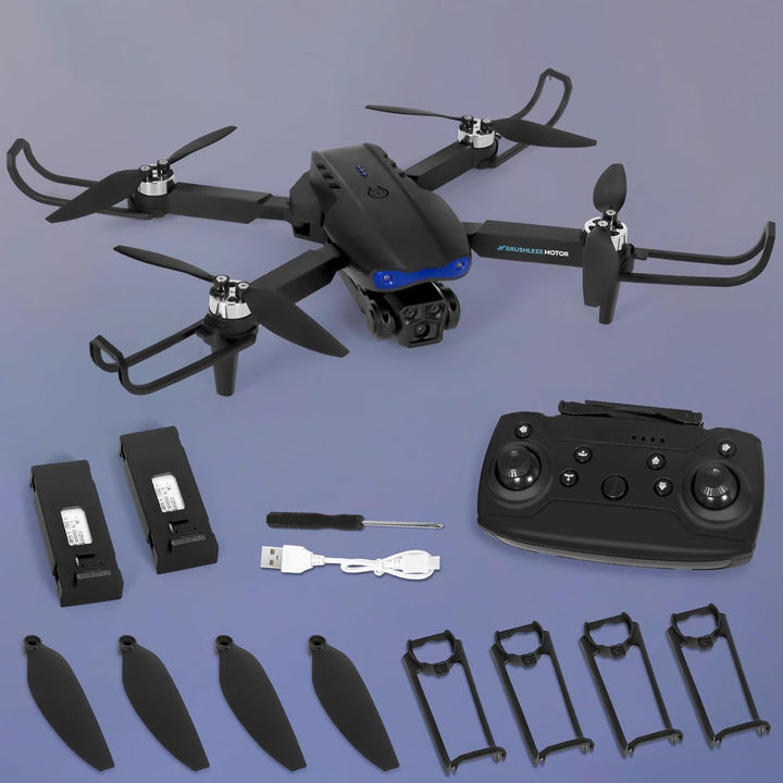 Drohne mit Kamera 1080P HD für Kinder, WiFi FPV Drone für Anfänger, RC Quadcopter mit 2 Akku, Schwer