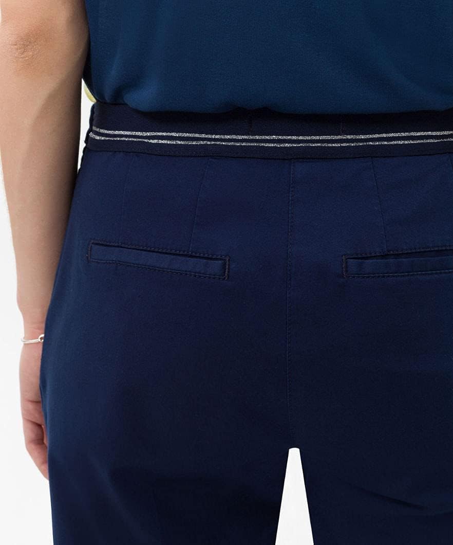 BRAX Damen Style Maron Chino Uni Hose 32W / 30L Indigo, 32W / 30L Indigo