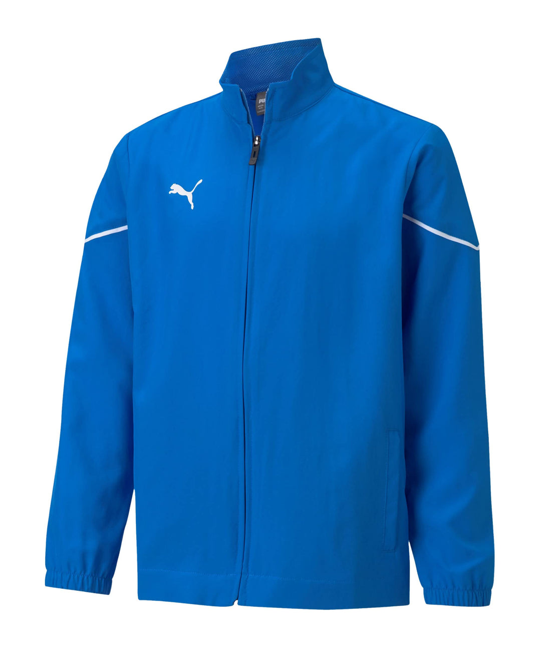 PUMA Unisex Kinder Teamrise Sideline Jacket Jr Trainingsjacke 140 Electric Blue Lemonade-Puma Black,