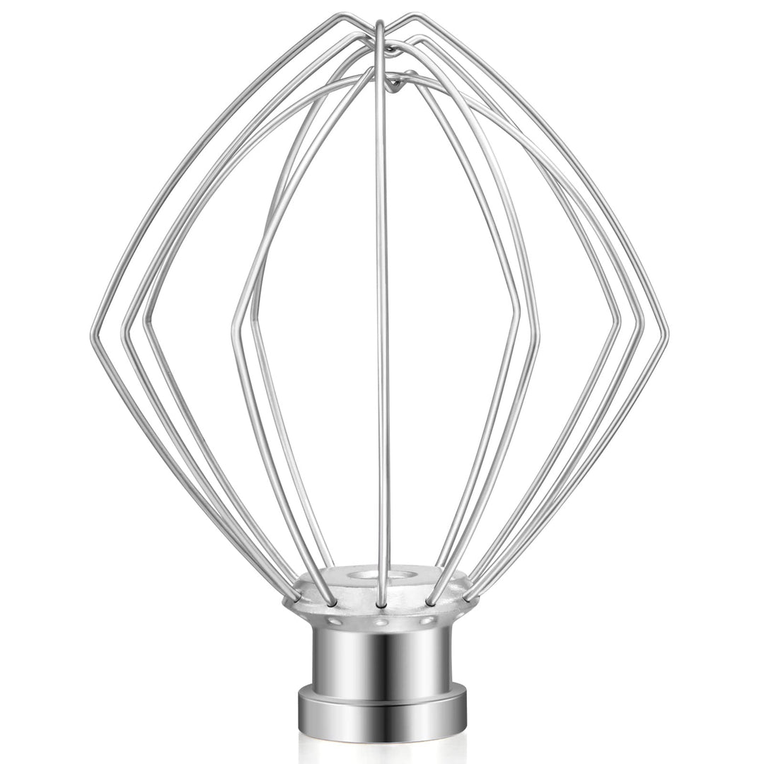 Gdrtwwh Schneebesen-Aufsatz für KitchenAid Standmixer mit neigbarem Kopf, Edelstahl-Eiercreme-Rührer