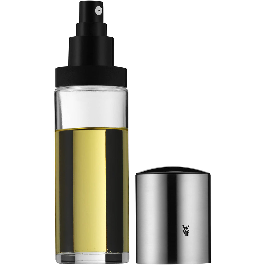 WMF Basic Essig- Olsprüher 125ml, Essig-Sprühflasche, Öl-Sprühflasche mit Glasbehälter, Cromargan Ed
