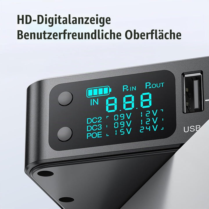 USV-Stromversorgung, Nahtlose Backup-Batterie, USB Typ C 5 V 3,6 A, 18000 MAh, 9 V 2 A 12 V 2 A Ausg