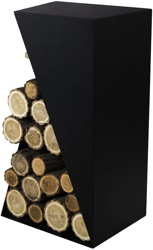 MAGNUS Brennholzregal R157 Schwarz Kaminregal Holzregal Ofenregal Regal