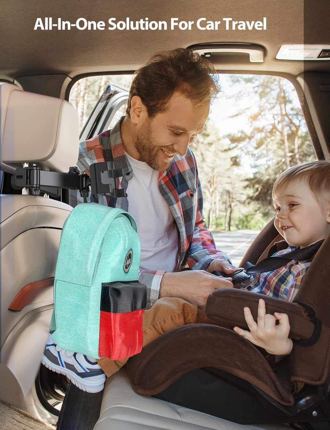 PLDHPRO Tablet Halterung Auto Kopfstütze, Tablethalterungen Auto mit Ausziehbar, iPad Halterung Rück