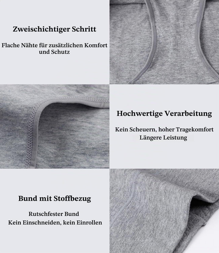 wirarpa Damen Unterhosen Baumwolle Unterwäsche Hohe Taille Slips Hoher Taillenslip für Frauen 5er Pa