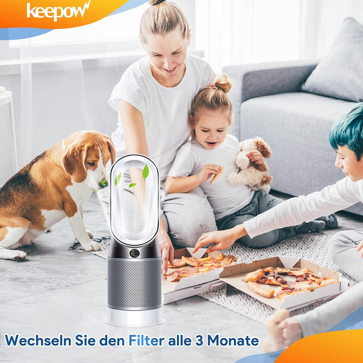KEEPOW Filter für Dyson Pure Cool TP04 HP04 DP04 Luftreiniger Ersatzfilter Zubehör, Luftfilter für D