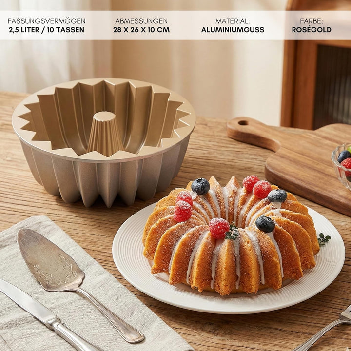 Erreke Gugelhupfform, Professionelle Qualität Kuchenform, Gugelhupf Backform, Sehr Widerstandsfähig,