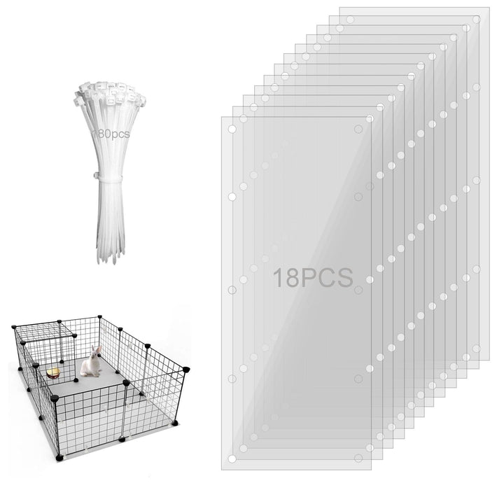 PEFAVPRO 18 Stück Haustierkäfig Einlagen, Käfig-Urin-Schutz, 35x12 cm Haustierkäfig-Einlage mit 180