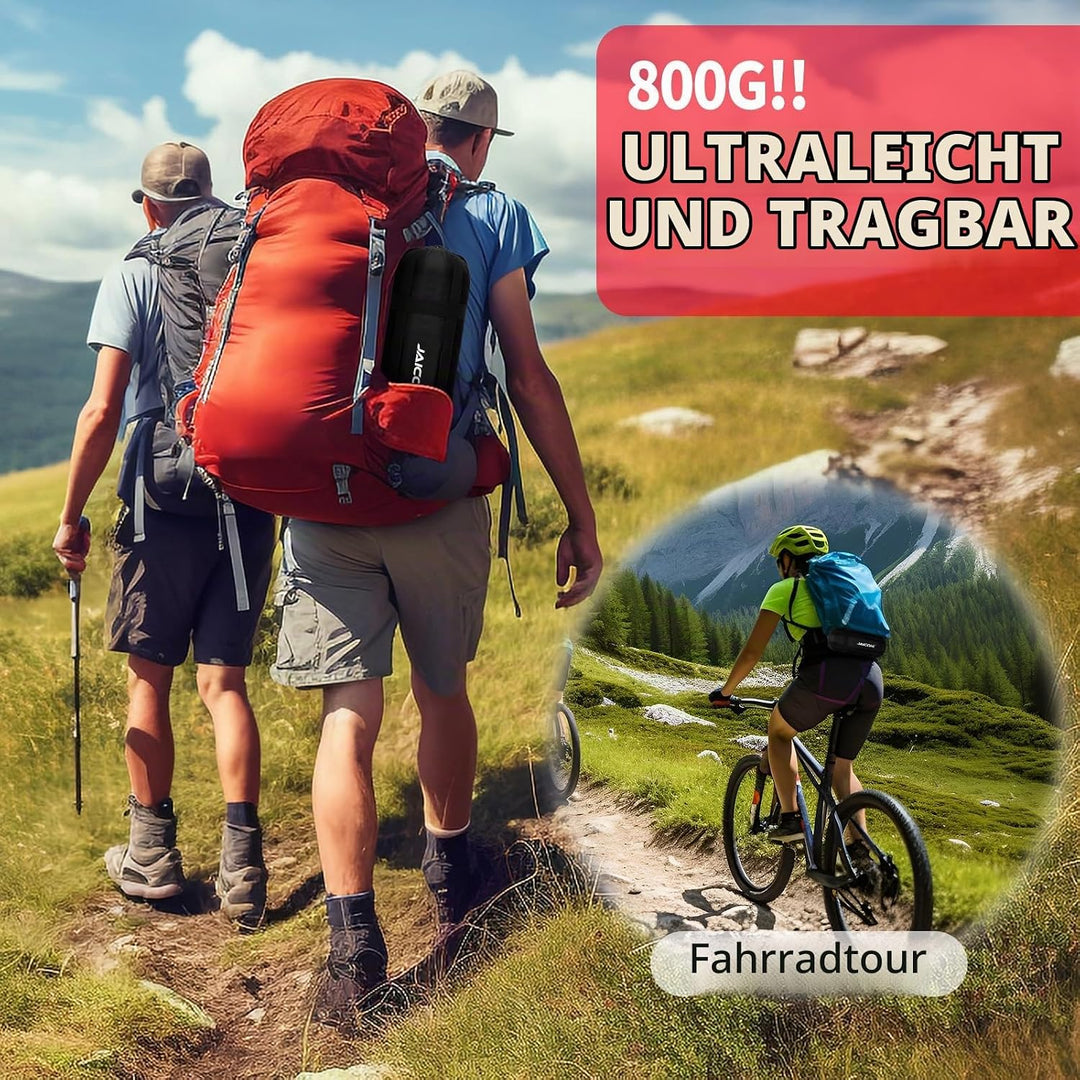 JAICOM Schlafsack - Kleines Packmass Deckenschlafsack, Leicht &amp; Dünn Sommerschlafsack - für Camping,