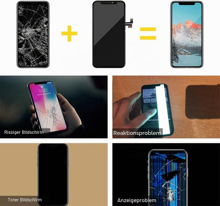 bokman für X/XS/XR/XSM/11/11P/11PM/12/12M/12PM LCD Display iPhone 11 Pro Max, iPhone 11 Pro Max