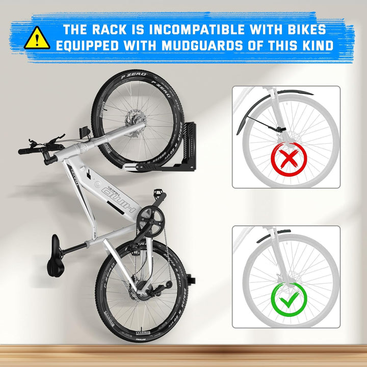 IMAYCC Schwenkbare Fahrrad Wandhalterung, Fahrradhalterung Wand ohne schweres Heben, platzsparender