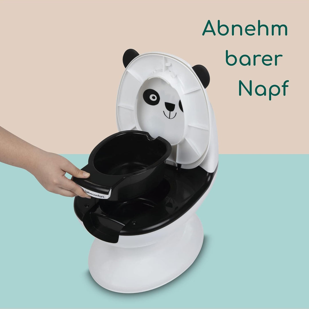 Bebeconfort Toilettensitz in Minigrösse für Kinder, Toilette fürs Töpfchentraining mit süssem Panda,