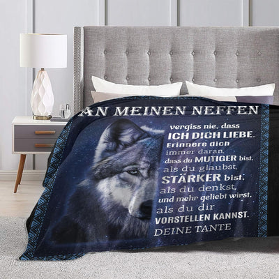 G-dake Geschenke für Neffen von Tante, Decke Geschenke für Meine Neffen, Geschenkideen Kuscheldecke