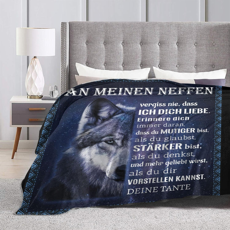 G-dake Geschenke für Neffen von Tante, Decke Geschenke für Meine Neffen, Geschenkideen Kuscheldecke