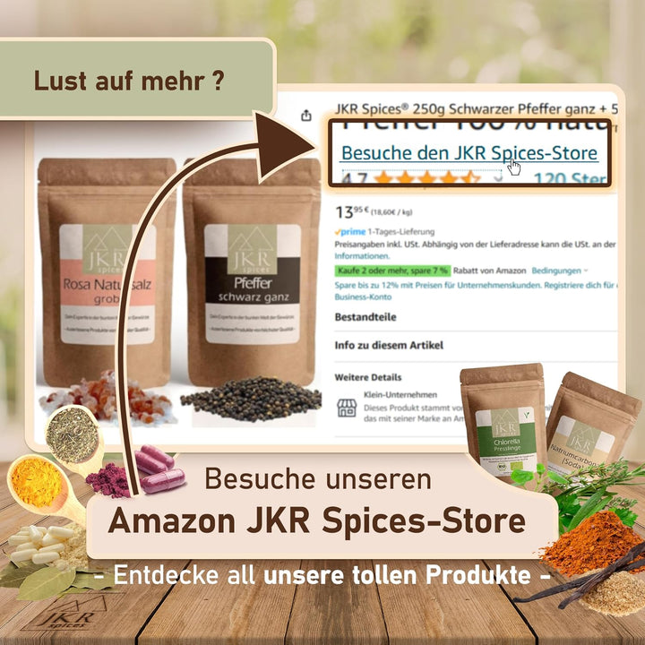 JKR Spices® 1000g Kutterhilfsmittel mit Umrötung - Kuttermittel zur Herstellung von Kochwürsten, Brü